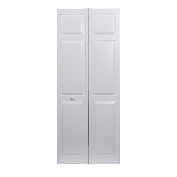 Spectrum 24 x 80 in. Seabrooke PVC Raised Panel Bifold Door, White SEAPP24 - main